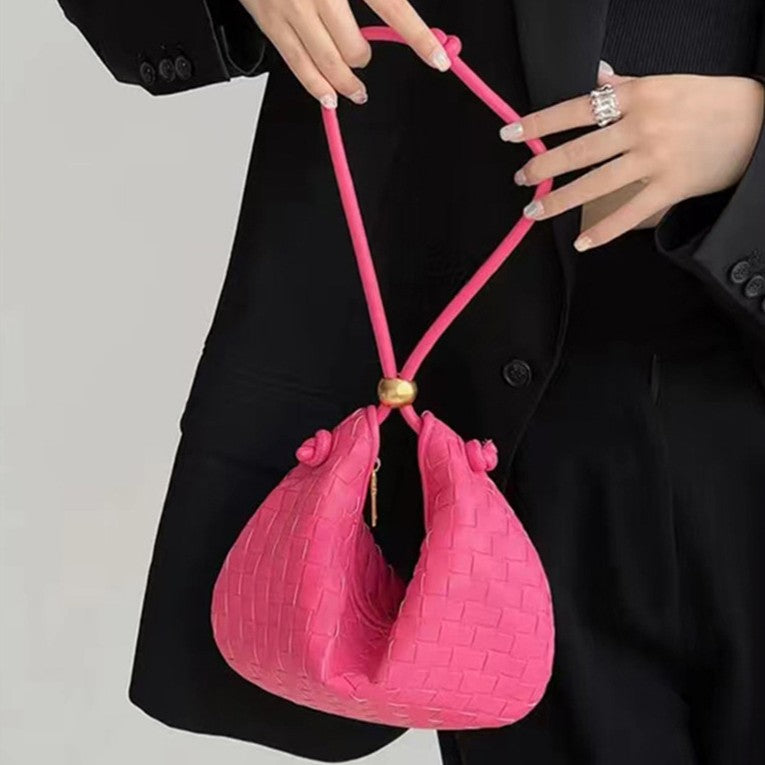 Little Gold Ball Braided Bag Cross Border Women's Bag Armpit BV Bag Female Minority