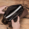 Retro Multifunctional Crazy Horse Leather Men's Clutch