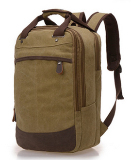 College wind backpack male Korean version of the trend canvas backpack student bag leisure travel bag