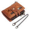 Multi-card leather men's retro RFID wallet