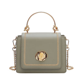 Chain texture shoulder messenger bag