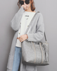 Thick line big bag tassel portable casual shoulder bag