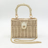 Xiaoxiangfeng spot messenger straw bag