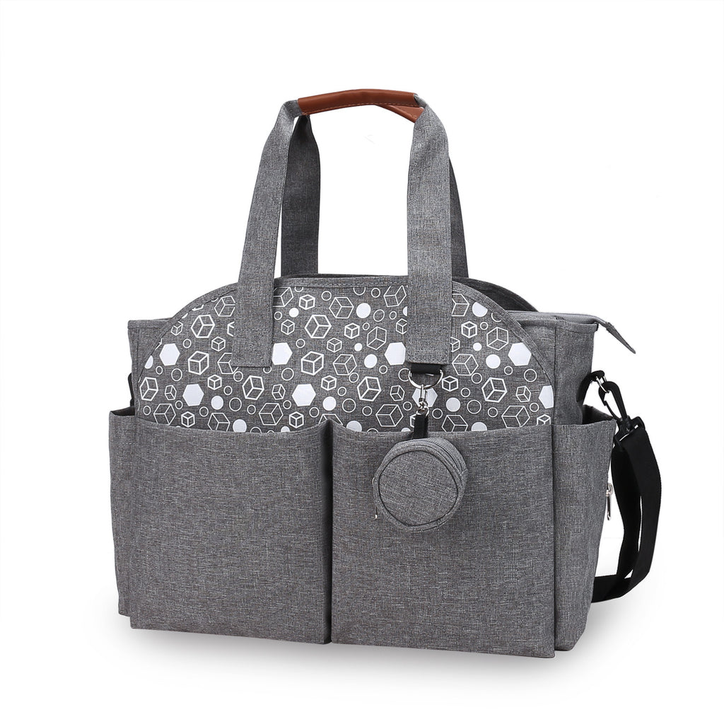 Printed Geometry With Pacifier Bag For Mother And Baby To Travel Outdoors