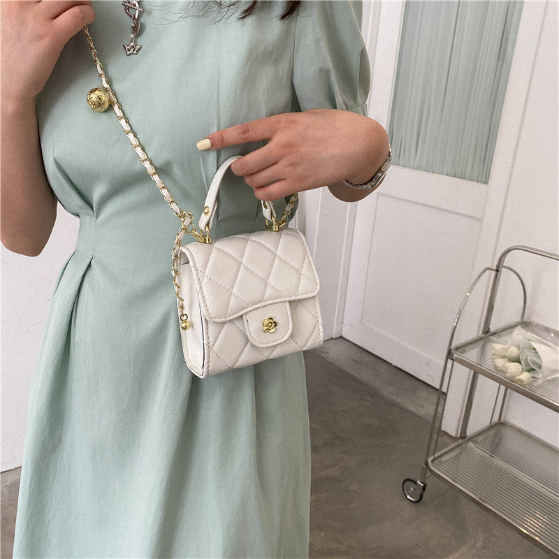Portable Small Square Bag Chain One Shoulder Crossbody Satchel Lipstick