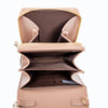 Korean Style PU Double Zip Flap Shoulder Crossbody Bag