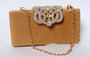 Rhinestone Crown Suede Ladies Bridal Bag