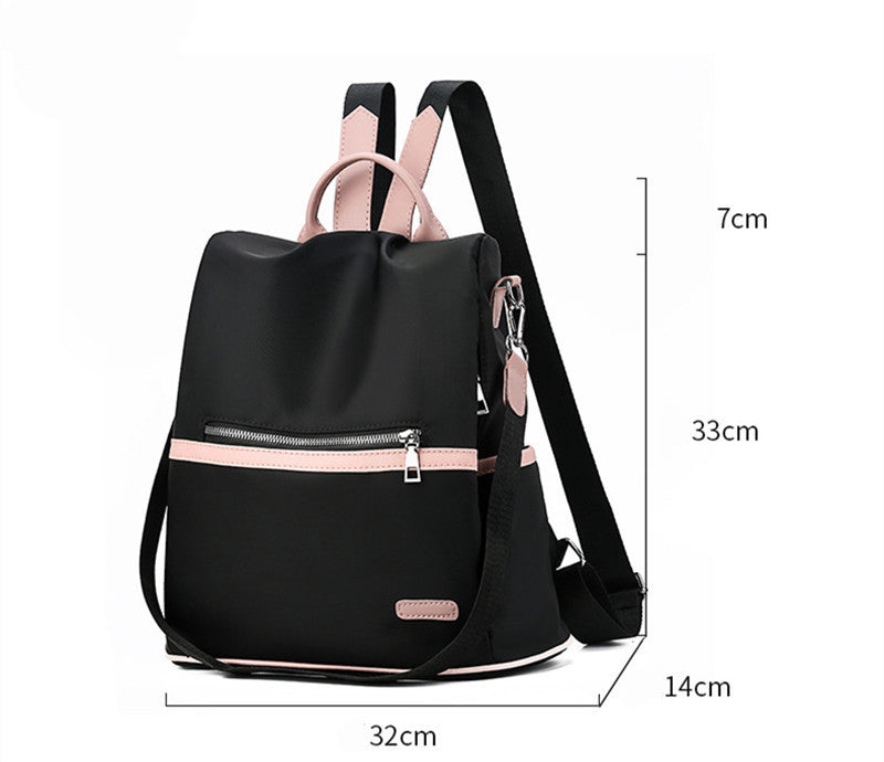 Oxford cloth waterproof ladies casual backpack