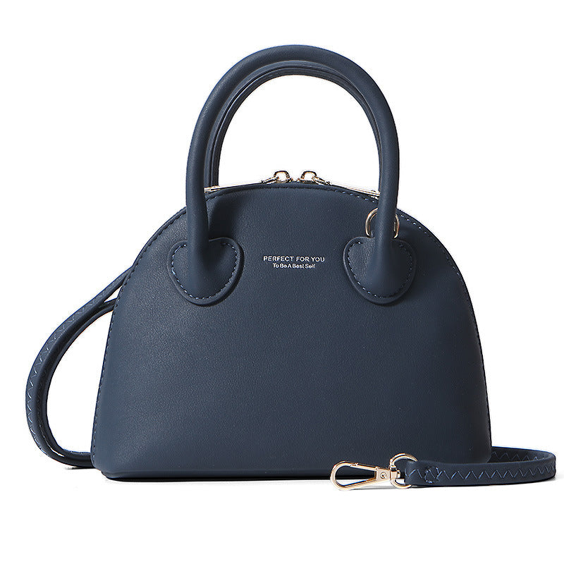 Solid color simple lady shoulder bag