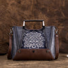 Female Baotou Top Layer Cowhide High-End Retro Craft Portable Diagonal Bag
