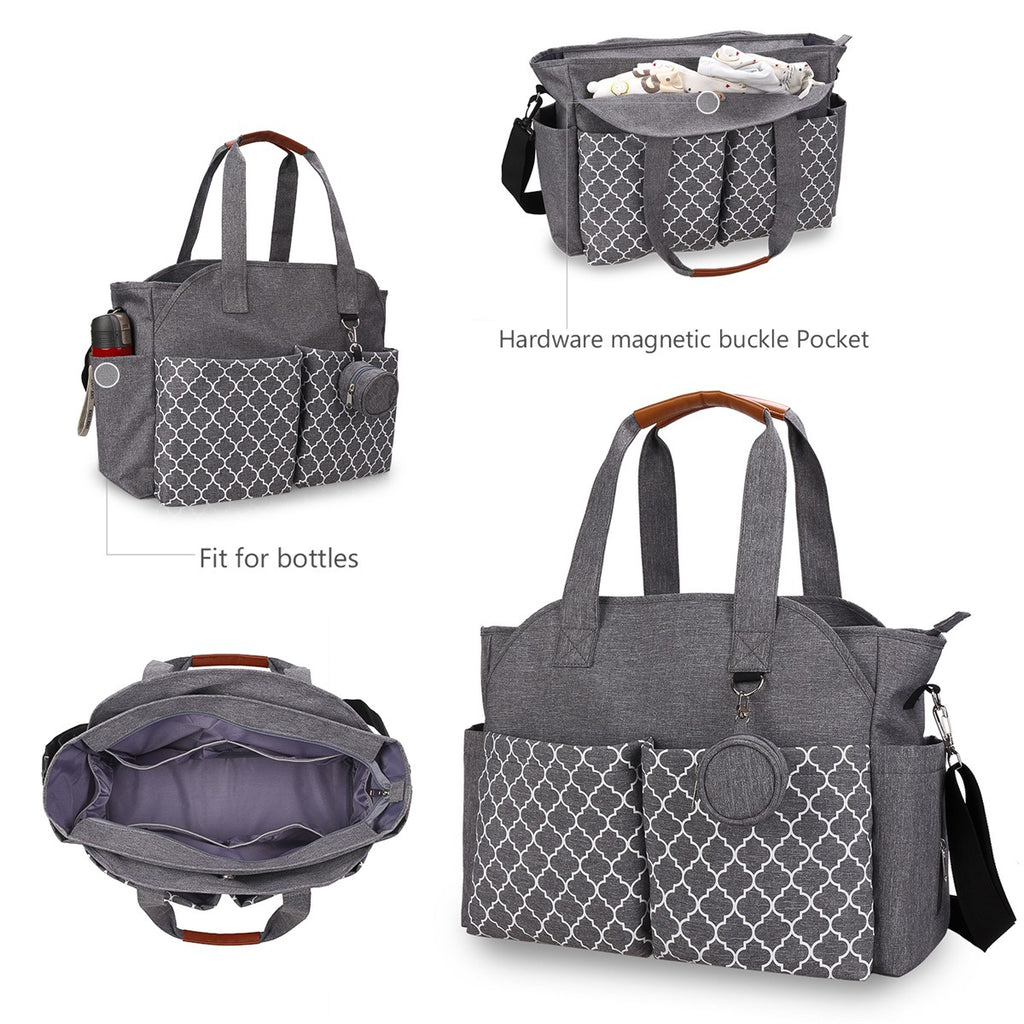 Printed Geometry With Pacifier Bag For Mother And Baby To Travel Outdoors