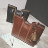Thick line big bag tassel portable casual shoulder bag