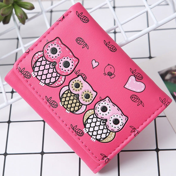 Cute cartoon owl clutch