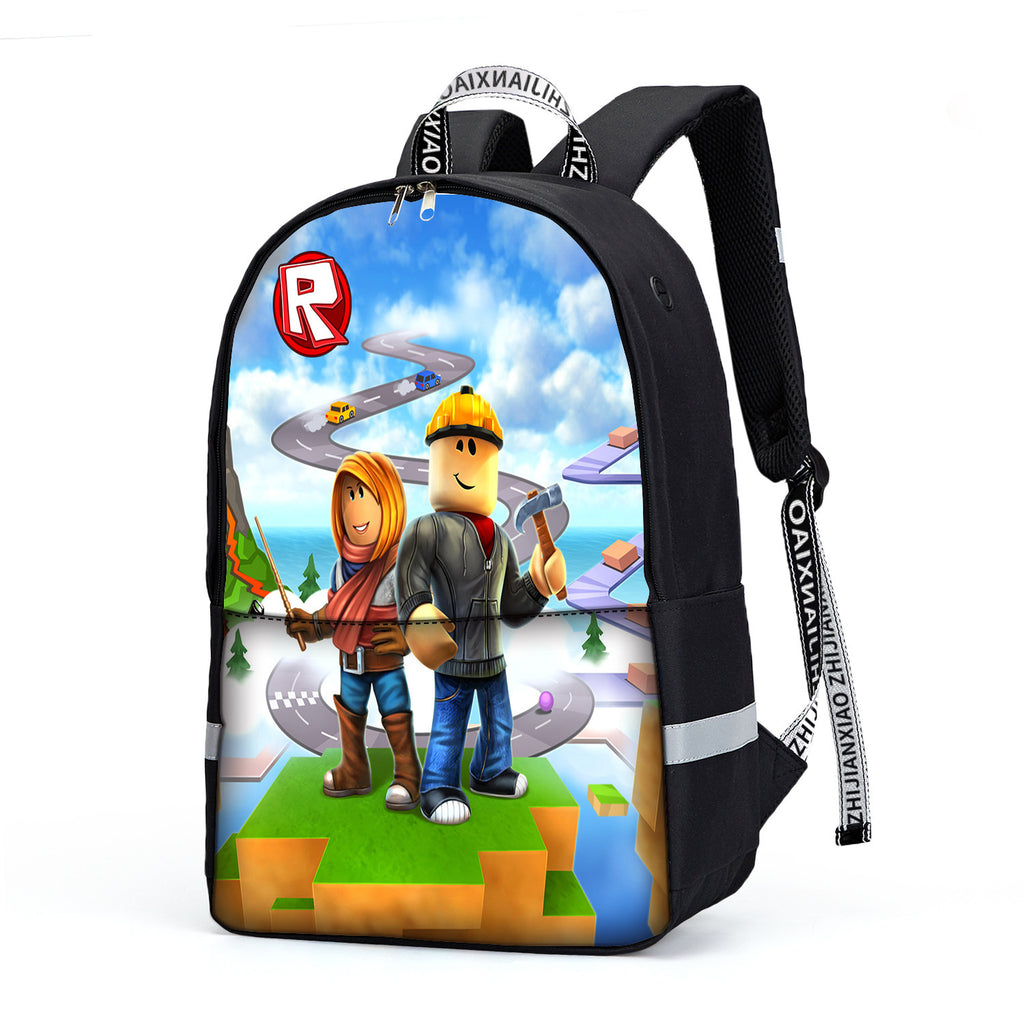 New Roblox Game 3-Piece Large Capacity Backpack