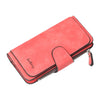 Long buckle ladies wallet clutch