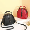 Women's shoulder bag large capacity diagonal small round bag