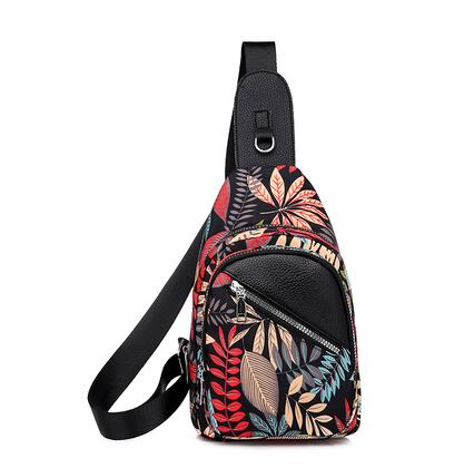 Ladies Canvas Printed Chest Bag