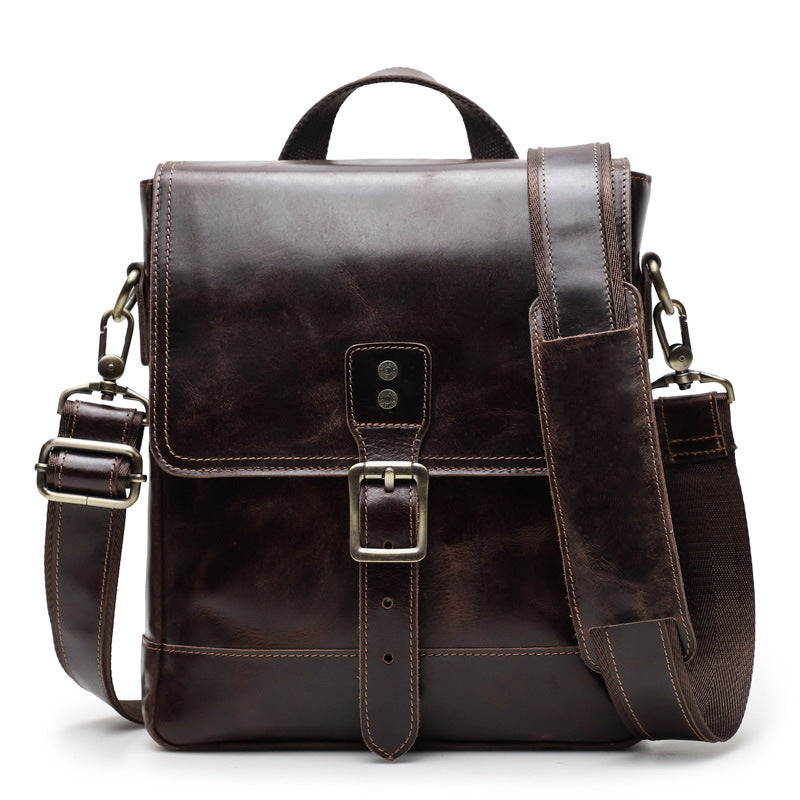 Cowhide Men's Messenger Bag Fashion Trend