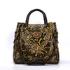 Trendy Women's Bags Three-dimensional Embossed Women's Messenger Bag First Layer Cowhide Bag