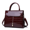 Patent leather handbag