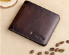 Men's Short Leather Large-capacity Horizontal Wallet