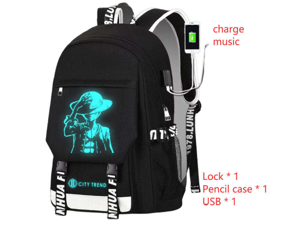 Men's Backpack Voice-activated Charging Listening Luminous