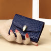 Snake Head Buckle Organ Card Holder Female Snake Embossed Leather