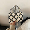 New Fashion Small Fragrance Big Rivet Color Matching Bag