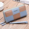 Three Color Splicing Zipper Mobile Phone Bag Wallet