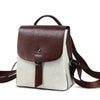 Fashionable European And American Style Oil Wax Cowhide Contrast Color Backpack