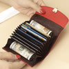 Snake Head Buckle Organ Card Holder Female Snake Embossed Leather