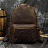 Leather men's backpack leather travel backpack