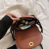 Colorblock PU Trend Personality Simple One-shoulder Messenger Bag