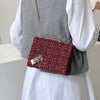 Chain Small Square Texture Messenger Bag Female All-match Ins Female