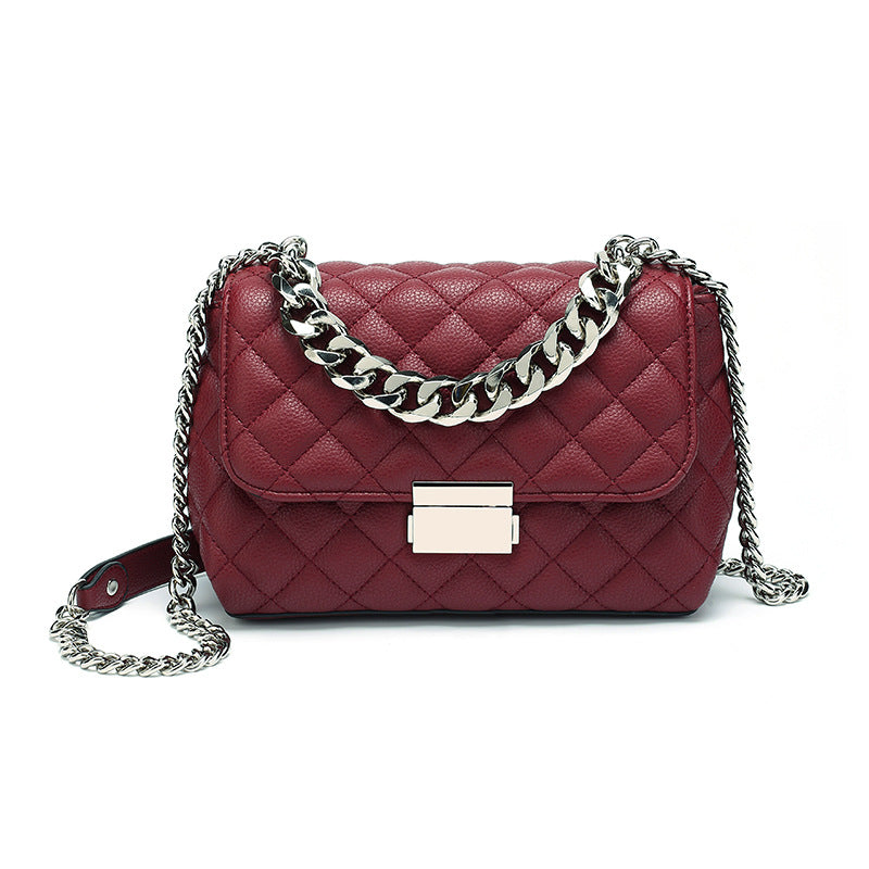 Lingge chain small square bag
