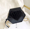 Wild oblique cross chain small square bag