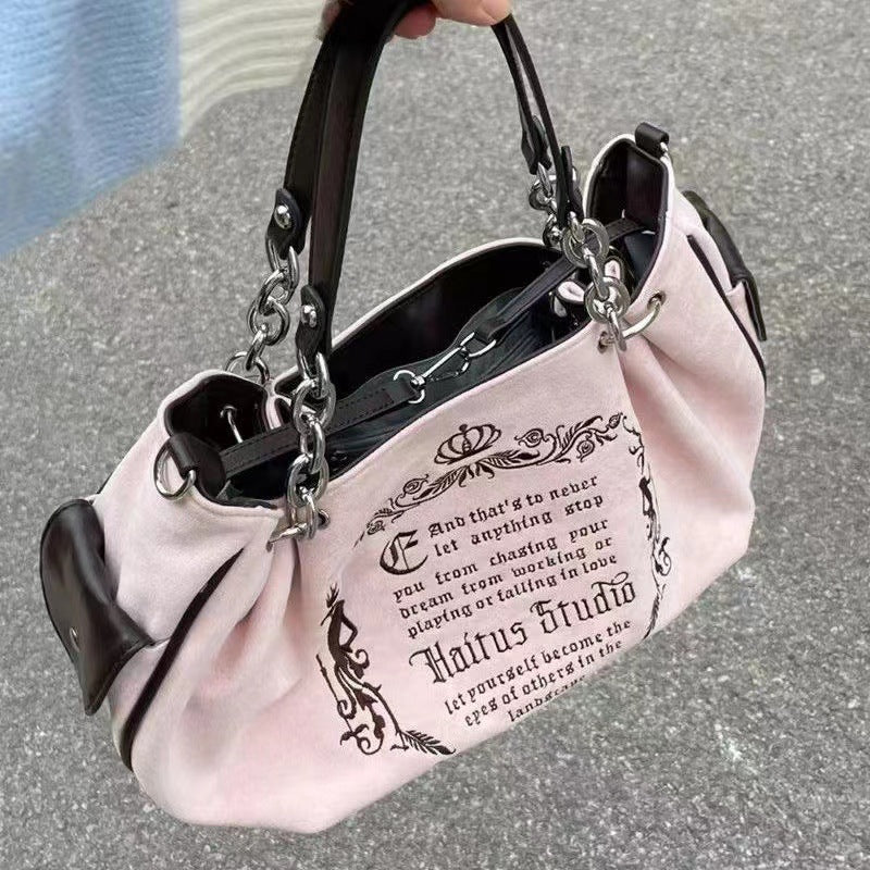 Vintage Literature Gothic Alphabet Bag