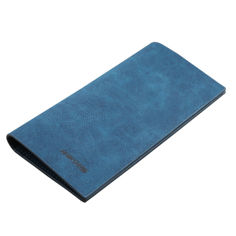 Long Thin Retro Frosted Soft Wallet Men's Wallet