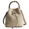 Bamboo bag bucket bag female bag