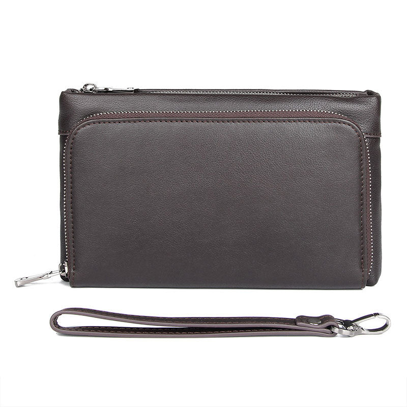 New Leather Clutch Bag Large Business