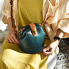 Leather Art Retro Bucket Shoulder Messenger Bag