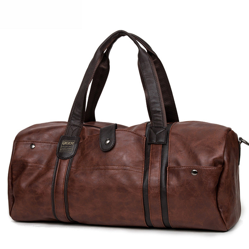 Leather leisure travel bag