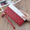 Ladies In Hand Long Zipper Tassel Stitching Embossed Large-capacity Wallet