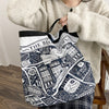 Retro Illustration Handbag Female Ins