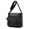 Middle-aged mother soft leather shoulder bag