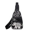 Ladies Canvas Printed Chest Bag