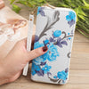 Ladies Printed Long Wallet Clutch