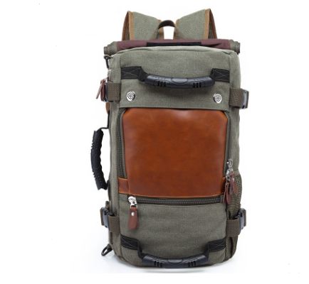 Retro Casual Korean Large Capacity Backpack Men's Backpack Multifunction Travel Casual Backpack