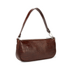 Patent leather shoulder bag