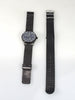 Fashion Stainless Steel Band Nylon Sports Watch